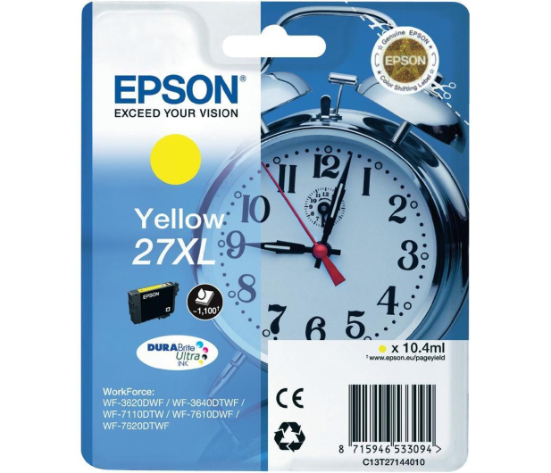 EPSON 27XLY Yellow 1100str. C13T27144012 - 247826 - zdjęcie